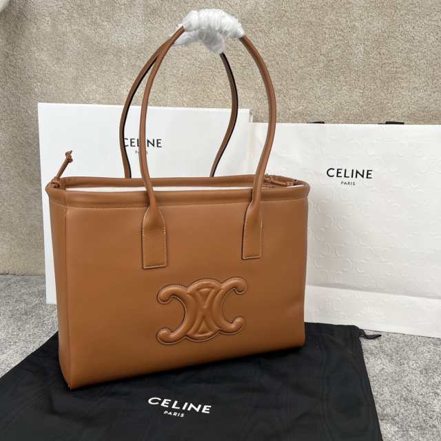 CELINE セリーヌ celine カバ ハンドバッグ ドローストリング キュイル