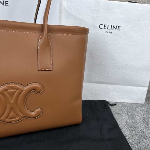 CELINE セリーヌ celine カバ ハンドバッグ ドローストリング キュイル