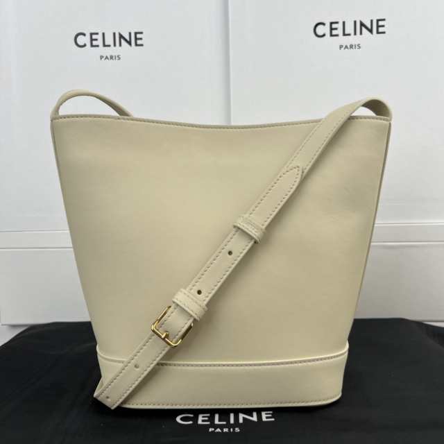 CELINE セリーヌ celine ハンドバッグ スモール バケット キュイル