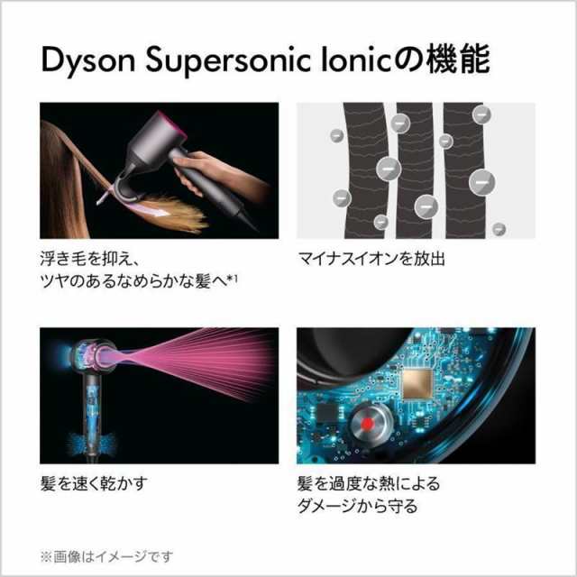 ヘアードライヤーDyson Supersonic Ionic HD08 アイアン／フューシャ