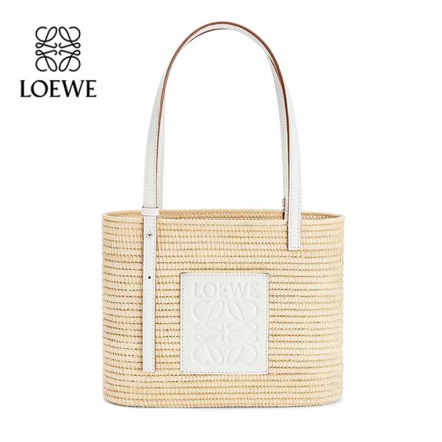 LOEWE ロエベ loewe バスケットバッグ スクエア ホワイト スモール