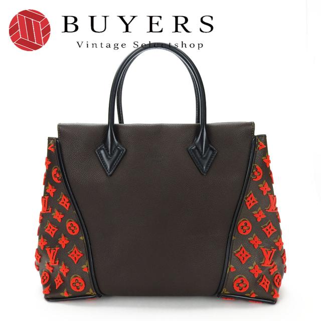 中古  ルイヴィトン M94610 トートW PM モノグラムタフタージュ LV  レッド ロゴ レディース 女性 LOUIS VUITTON Monogram PVC
