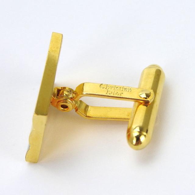 ディオール Dior カフス シルバー×ゴールド レディース 中古