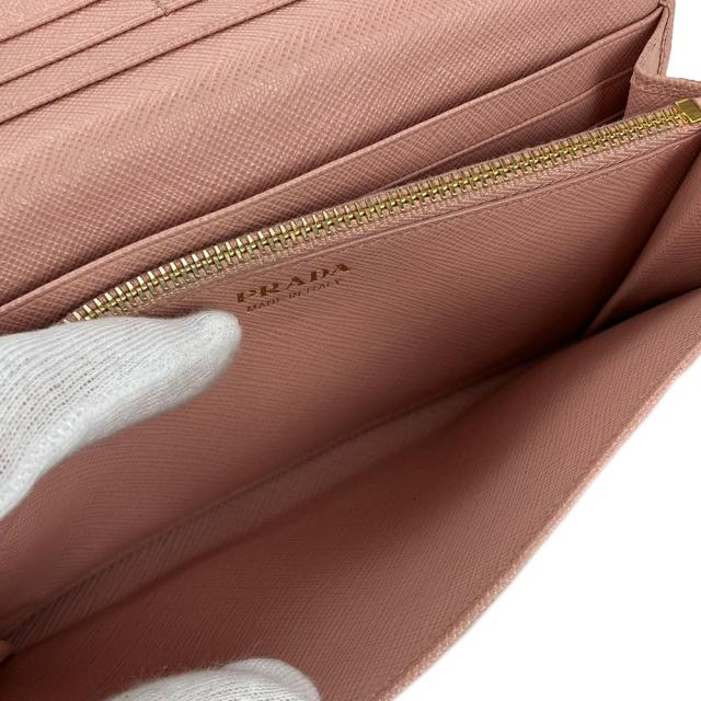 中古 プラダ 長財布 二つ折り 1MH132 サフィアーノ レザー 革