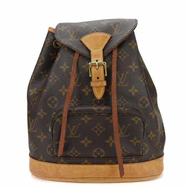 中古 ルイ・ヴィトン リュック・デイパック モンスリMM M51136 モノグラムキャンバス ブラウン 普段使い LOUIS VUITTON