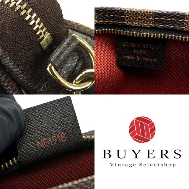 中古 ルイ・ヴィトン ポーチ トゥルースメイクアップ N51982 ブラウン