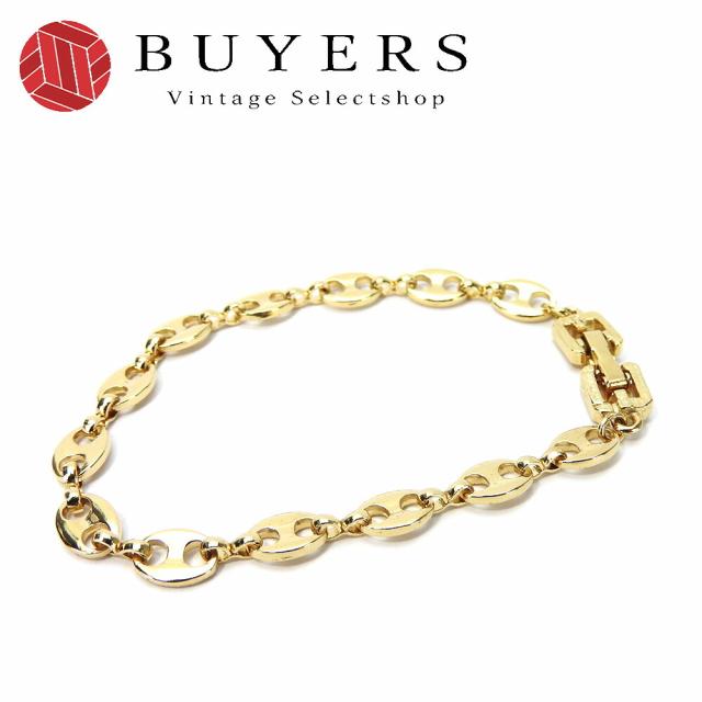 中古 ジバンシー ブレスレット メタル ゴールド チェーン GP アクセサリー レディース 女性 Givenchy