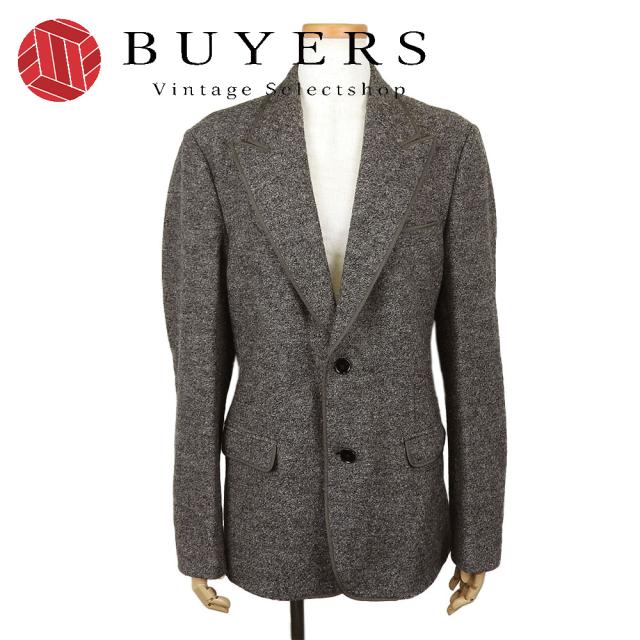 中古 ドルチェアンドガッバーナ テーラードジャケット 46 ウール レーヨン キュプラ グレー 2B アパレル メンズ 男性 DOLCE&GABBANA