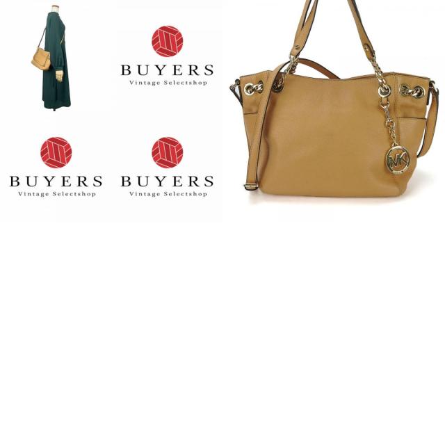 中古 マイケルコース トートバッグ 30S5GTCE2L レザー ベージュ - 2WAY