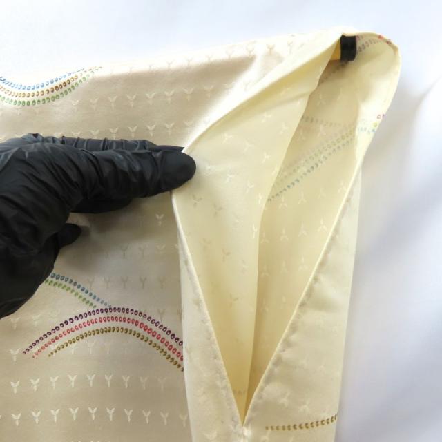 【中古】 小紋 正絹(金銀糸除く) クリーム系 和装 呉服 和服 きもの レディース 女性 中古 小紋 正絹(金銀糸除く) クリーム系 和装 呉服 和服 きもの