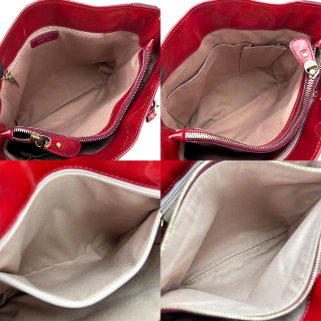 中古 サルヴァトーレフェラガモ ハンドバッグ EY-21 7470 エナメル レッド 2WAYショルダー レディース 女性 Salvatore Ferragamo 中古 サルヴァトーレフェラガモ ハンドバッグ EY-21 7470 エナメル