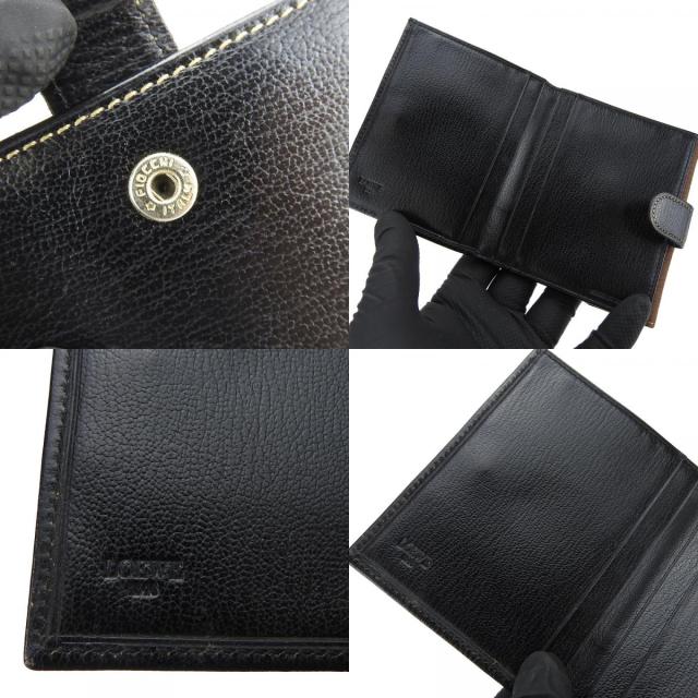 LOEWE ロエベ ベラスケス 二つ折り財布 ブラウン レザー 中古 ロエベ 二つ折り財布 ベラスケス レザー ブラック ブラウン
