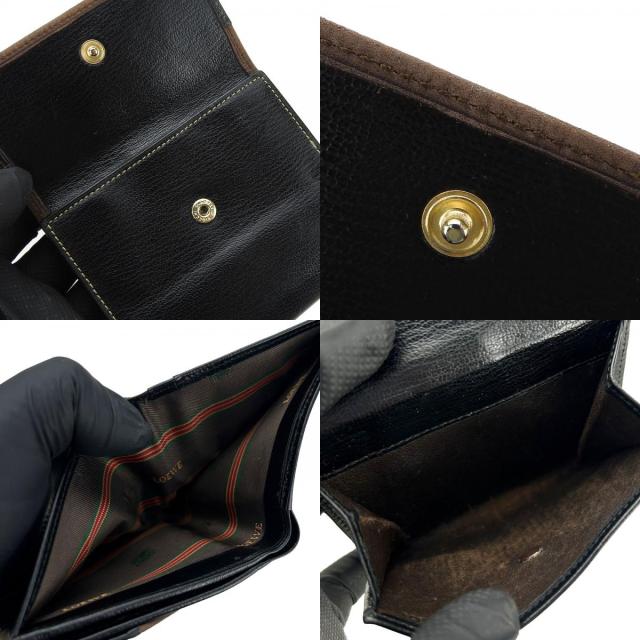 LOEWE ロエベ ベラスケス 二つ折り財布 ブラウン レザー 中古 ロエベ 二つ折り財布 ベラスケス レザー ブラック ブラウン