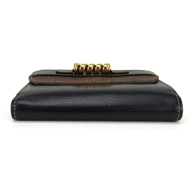 LOEWE ロエベ ベラスケス 二つ折り財布 ブラウン レザー 中古 ロエベ 二つ折り財布 ベラスケス レザー ブラック ブラウン