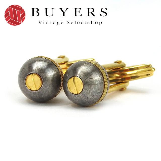 ［中古］dunhill ダンヒル カフス ブランド小物 スーツ小物 アクセサリー ゴールド コイン ロゴ シンプル 美品 スーツ 紳士 ブランド かっこいい サラリーマン 営業マン メンズ