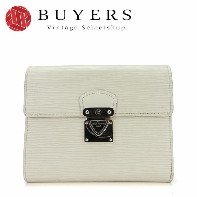 中古 ルイ・ヴィトン 三つ折り財布 ポルトフォイユ・コアラ M5801J エピレザー ホワイト イヴォワール シルバー金具 コンパクトウォレット レディース 女性 LOUIS VUITTONの通販は 18,469円