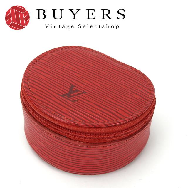 中古 ルイ・ヴィトン アクセサリーポーチ エクランビジュー M48227 エピレザー カスティリアンレッド レッド 小物入れ ジュエリーケース レディース メンズ LOUIS VUITTON