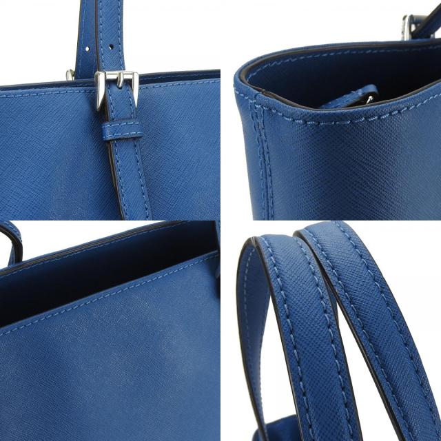 中古 マイケルコース トートバッグ 35S6STTT3L レザー ブルー シルバー