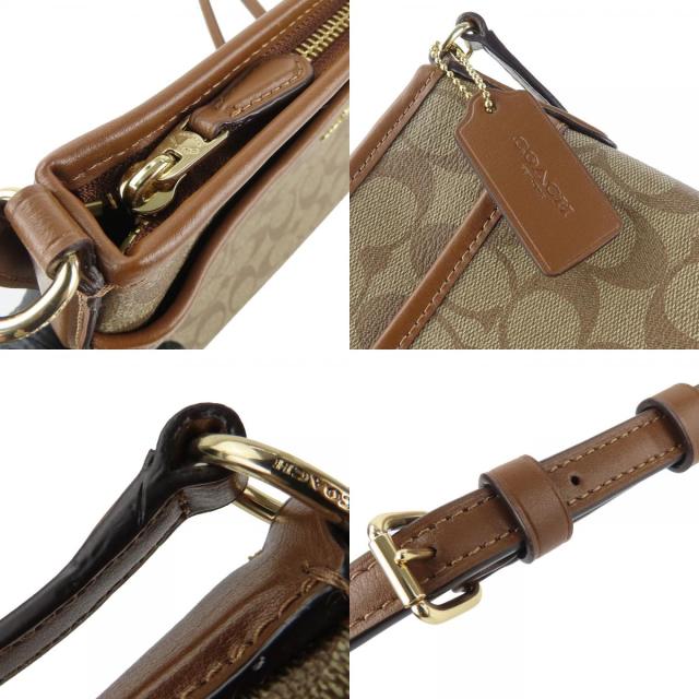 中古 コーチ ショルダーバッグ F29210 シグネチャー PVC レザー