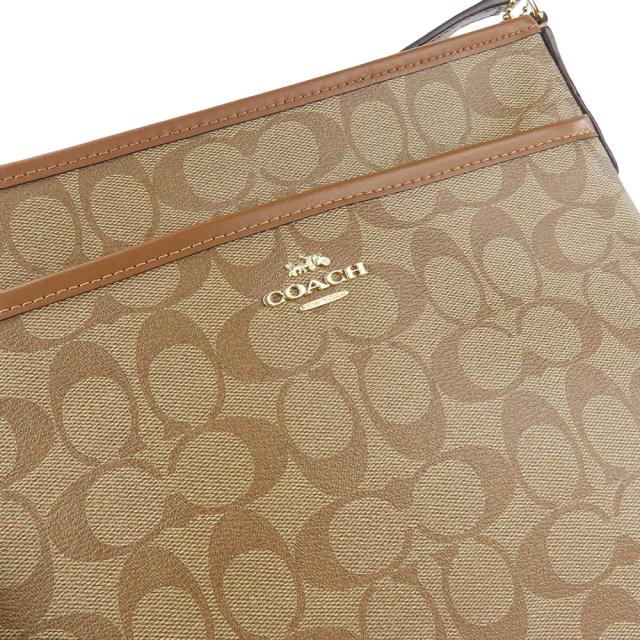 中古 コーチ ショルダーバッグ F29210 シグネチャー PVC レザー