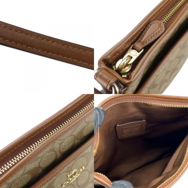 中古 コーチ ショルダーバッグ F29210 シグネチャー PVC レザー
