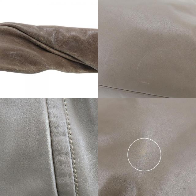 中古 コーチ ショルダーバッグ 13411 レザー ローズグレー ブラウン系