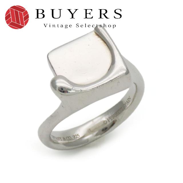 中古 ティファニー リング・指輪 スプラッシュスクエア シルバー925 約6.1g シルバー 約＃10 エルサペレッティ アクセサリー レディース 女性 TIFFANY&Co.