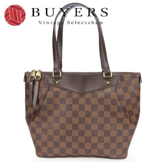 中古 ルイ・ヴィトン トートバッグ ウェストンミンスターPM N41102 ダミエ レザー ブラウン 普段使い お出かけ おしゃれ レディース 女性 LOUIS VUITTON