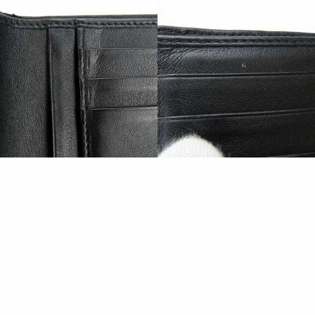 中古 グッチ 二つ折り財布 333042 マイクロGG シマレザー