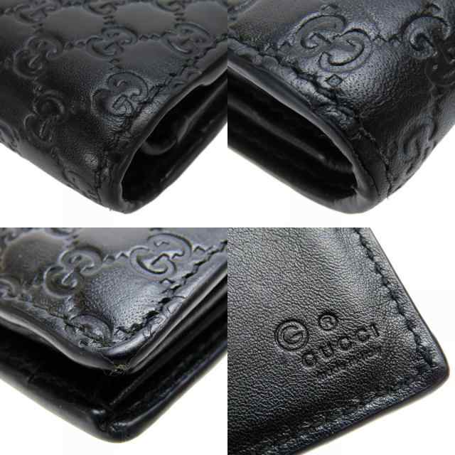 低価格 二つ折り財布 グッチ 中古 333042 シマレザー マイクロGG 小物
