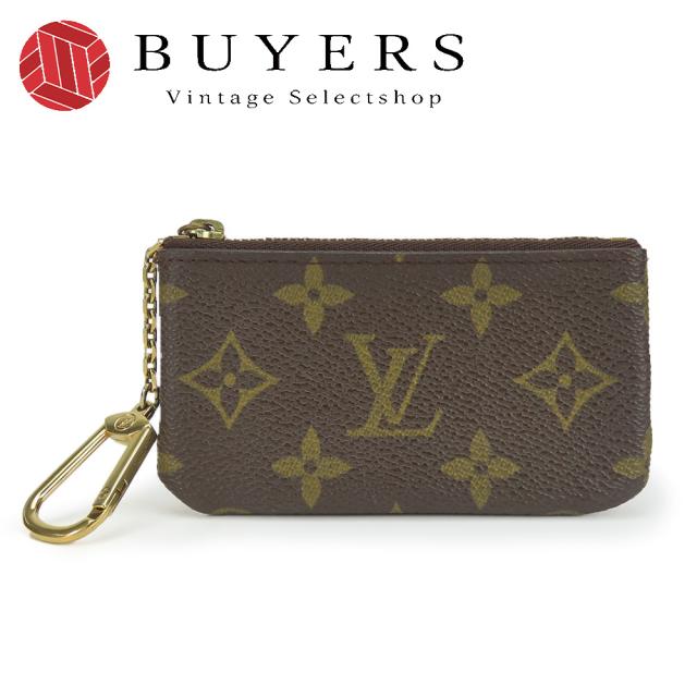 中古 ルイ・ヴィトン ケース ポシェット・クレ M62650 モノグラム ブラウン ゴールド金具 キーリング付き ポーチ レディース メンズ LOUIS VUITTON