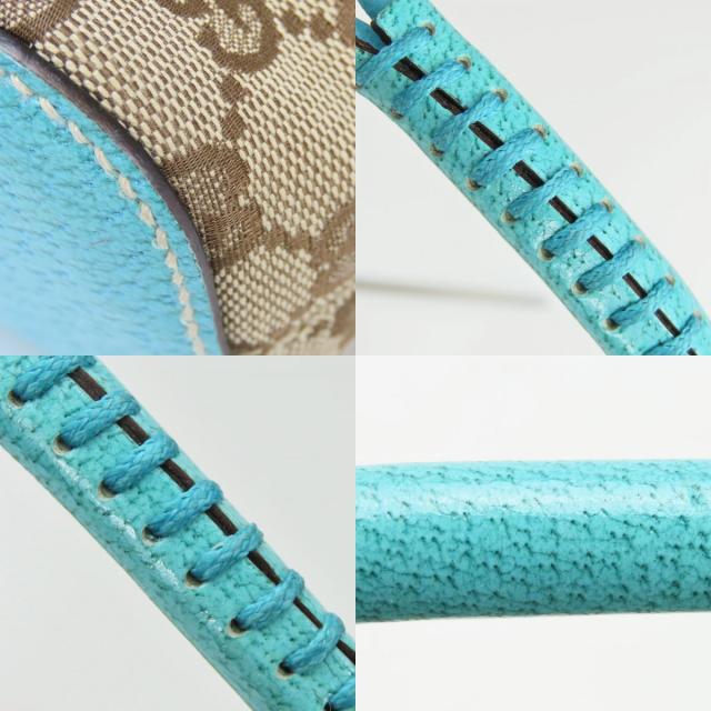 中古 グッチ ショルダーバッグ 115002 GGキャンバス レザー ベージュ