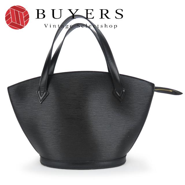 中古 ルイ・ヴィトン ハンドバッグ サンジャック M52272 エピレザー ノワール ブラック ゴールド金具 カジュアル 上品 肩掛け レディース 女性 LOUIS VUITTON