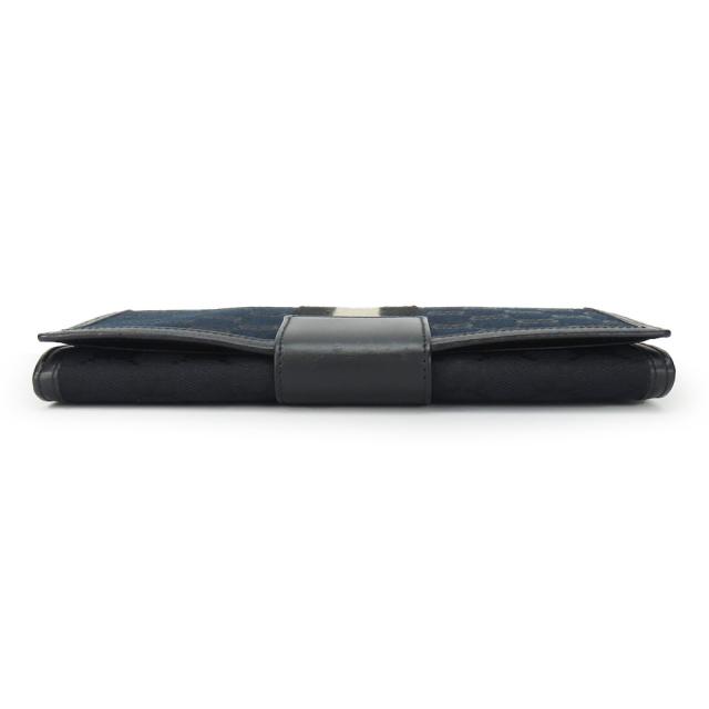 中古 グッチ 長財布 035.0416.2180 ウェブライン GGキャンバス ブラック 二つ折り 定番 レディース メンズ GUCCI_3