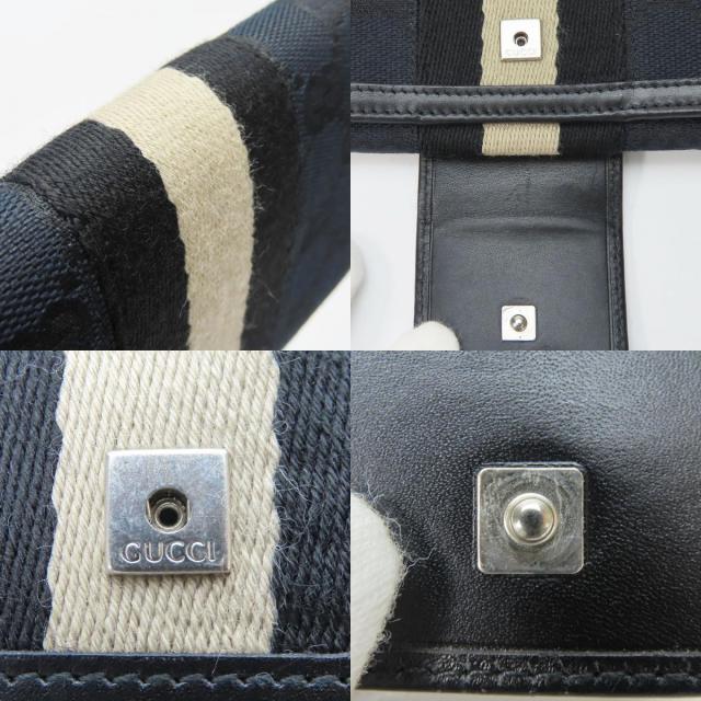 中古 グッチ 長財布 035.0416.2180 ウェブライン GGキャンバス ブラック 二つ折り 定番 レディース メンズ GUCCI_5