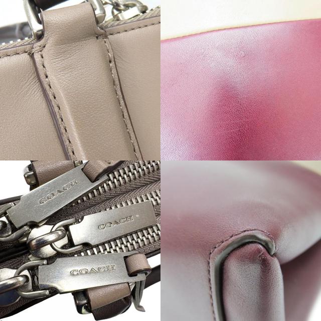 ☆COACHコーチ ボロー レザーバッグ☆ 中古 コーチ ショルダーバッグ 