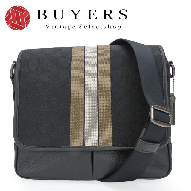 【新品未使用品】coach コーチ　メッセンジャーバッグ　ショルダー　キャンバス COACH コーチ メッセンジャーバッグ キャンバス×レザー 斜め掛け