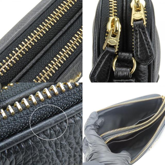 中古 コーチ ショルダーバッグ F30259 レザー ブラック ゴールド金具