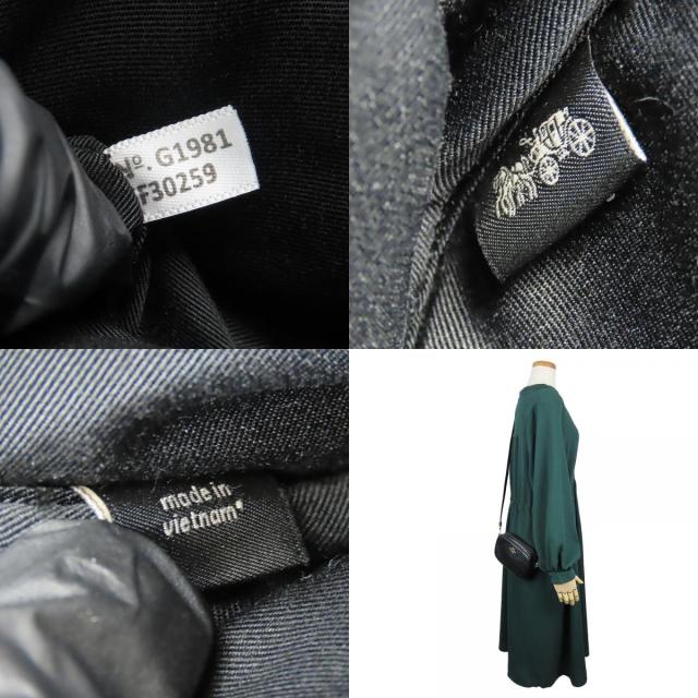 【中古】 コーチ ショルダーバッグ F30259 レザー ブラック ゴールド金具 ポシェット 斜め掛け 普段使い レディース 女性 COACH 中古 コーチ ショルダーバッグ F30259 レザー ブラック ゴールド金具