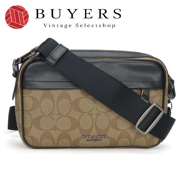 coachコーチショルダーバッグ　F50715 ブラウン コーチ ブラウン メンズショルダーバッグ （中古 コーチ