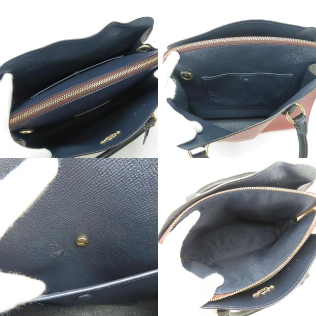 中古 コーチ ハンドバッグ チャニングキャリーオール 76089 レザー