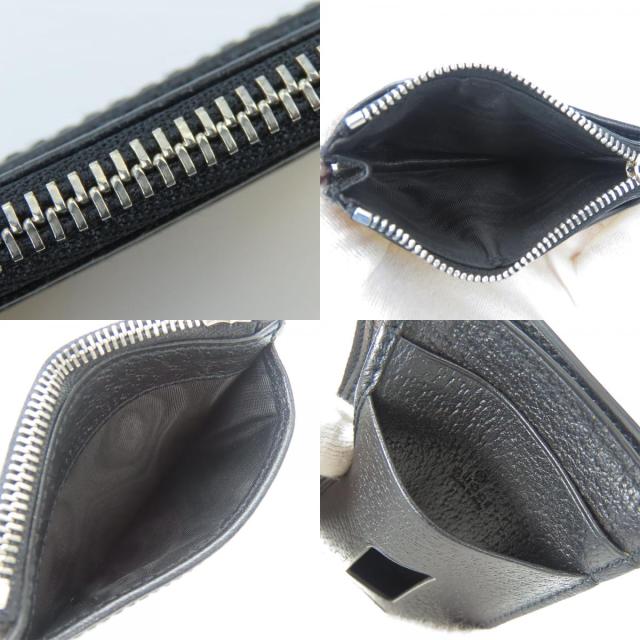 中古 グッチ コインケース 625583 オフザグリッド レザー GGナイロン イエロー ブラック シルバー金具 カードケース 小物 普段使い レディース 女性 GUCCI_9