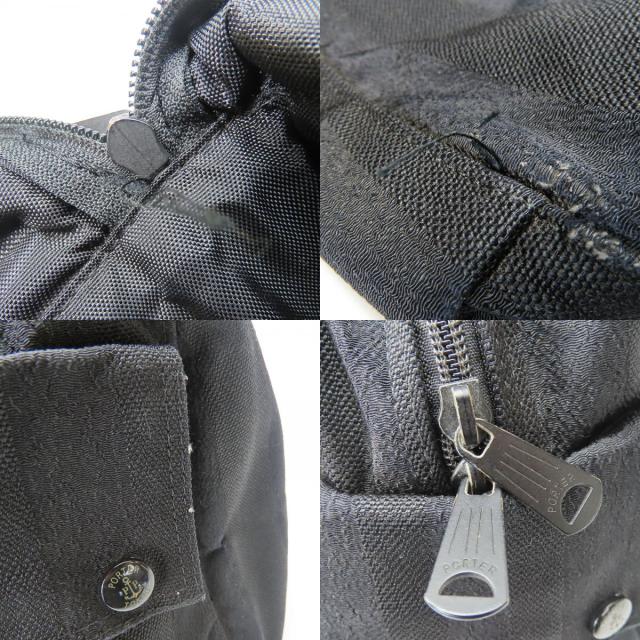 中古 ポーター ボストンバッグ 70周年 キャンバス ブラック 旅行 吉田