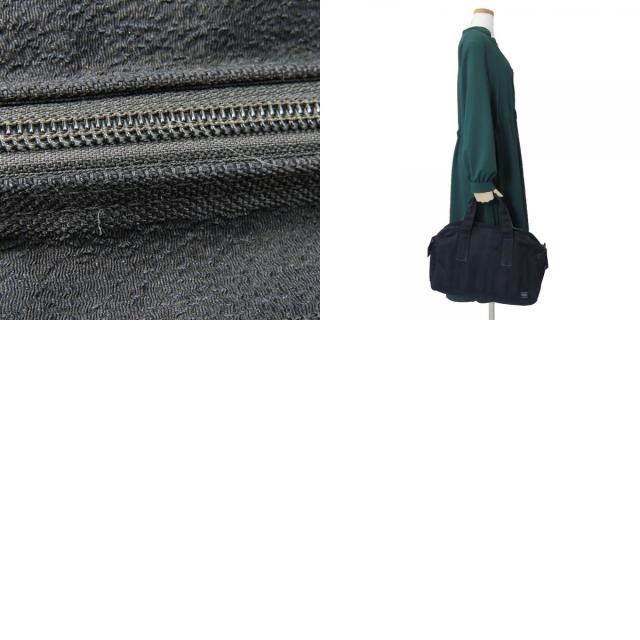 中古 ポーター ボストンバッグ 70周年 キャンバス ブラック 旅行 吉田