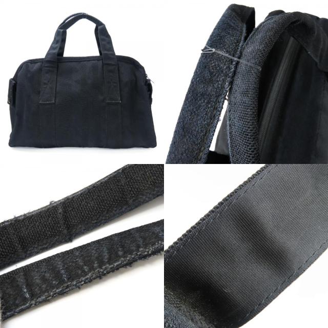 中古 ポーター ボストンバッグ 70周年 キャンバス ブラック 旅行 吉田