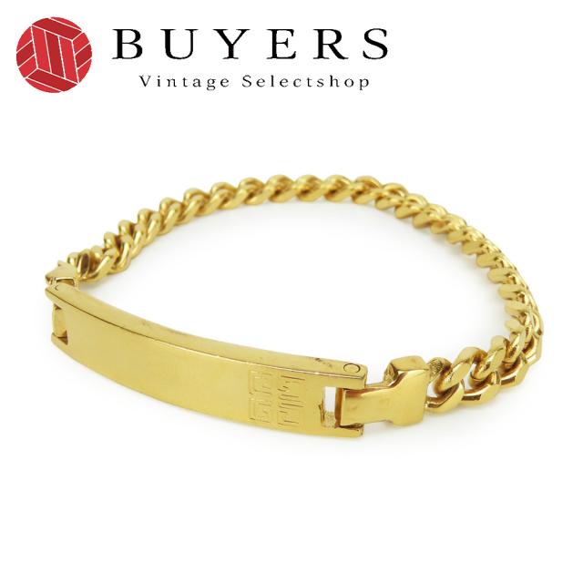 中古 ジバンシー ブレスレット メタル ゴールド メッキ プレート アクセサリー レディース 女性 Givenchy