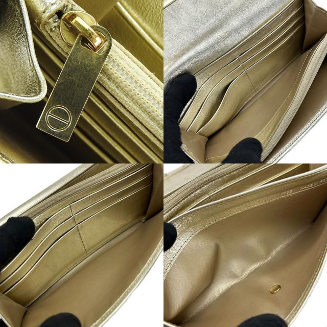 中古 カルティエ 長財布 L3000823 ラブコレクション レザー シャンパンゴールド ゴールド金具 二つ折り 普段使い 小物 レディース 女性 CARTIER_7