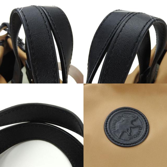 中古 ハンティングワールド ハンドバッグ 511703 ナイロン レザー