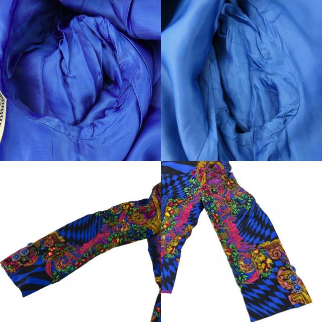 中古 ジャンニ・ヴェルサーチ セットアップ 総柄 スーツ 38 4 ウール  