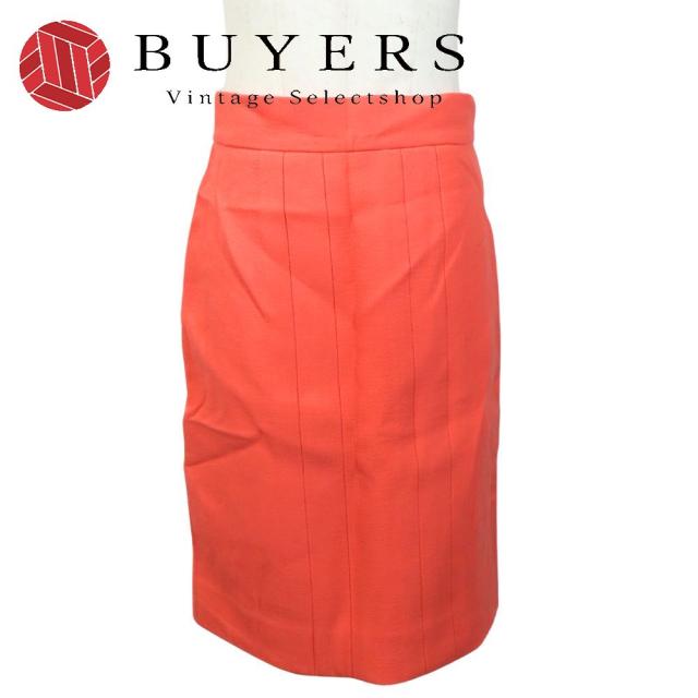 中古 シャネル スカート ウール コーラルピンク タイトスカート スリットなし アパレル レディース 女性 CHANEL
